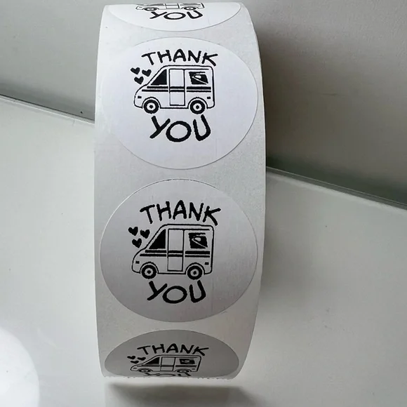 100 Thank You USPS Sticker, Thank You Sticker, Postal Mailbox Sticker - Picture 6 of 15